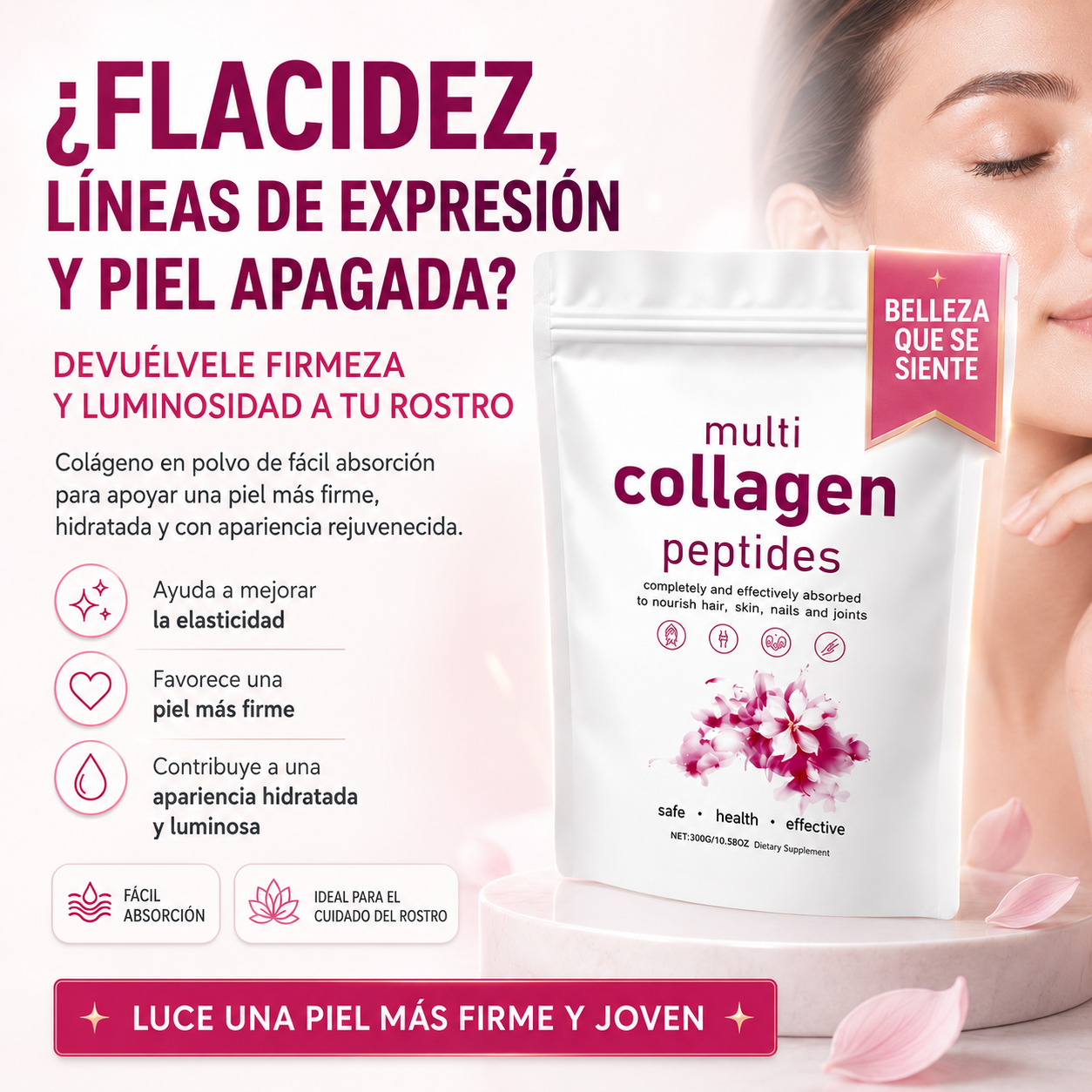 🌸 MultiCollagen Beauty – Piel Firme y Luminosa (El favorito para el cuidado de la piel ✨)