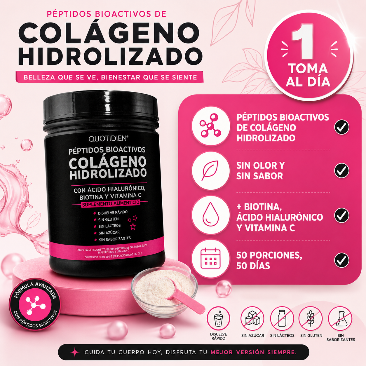 2x1 Spl Colageno | Mejora apariencia de la piel, cabello y mas