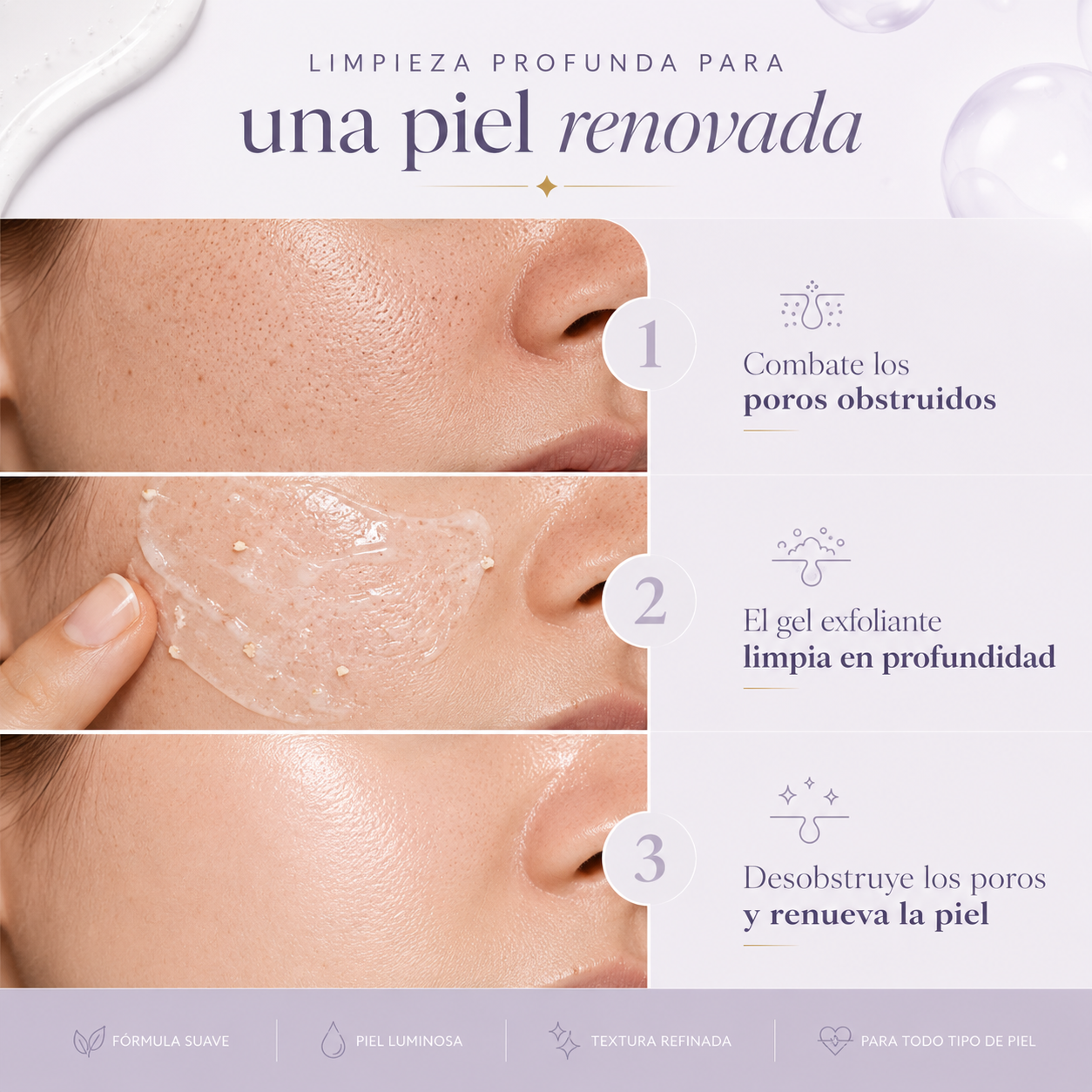 Quarxery™ | Gel Exfoliante | Mejora textura de piel