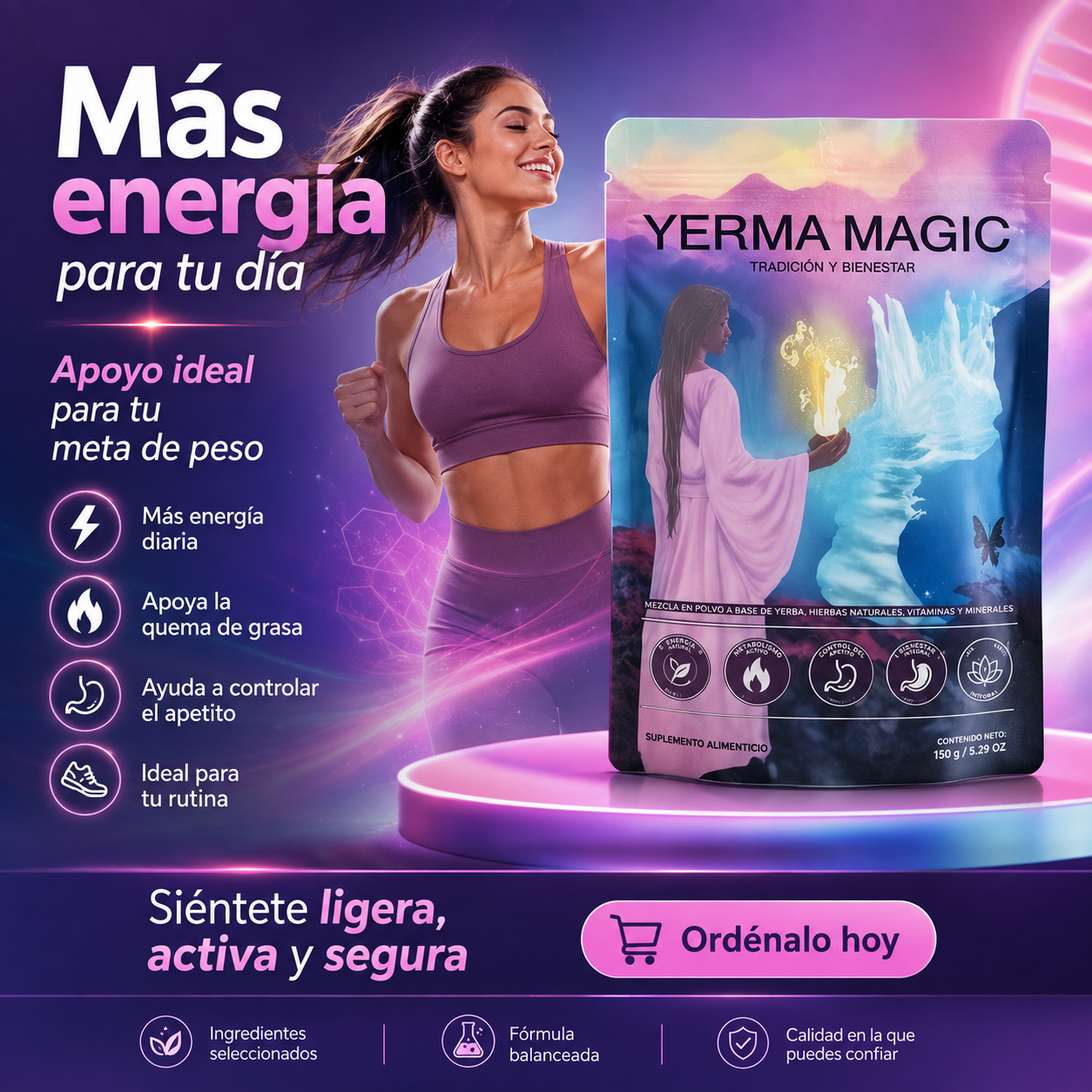 Yerma Magic | Fórmula Natural para Energía y Control de Peso ⚡