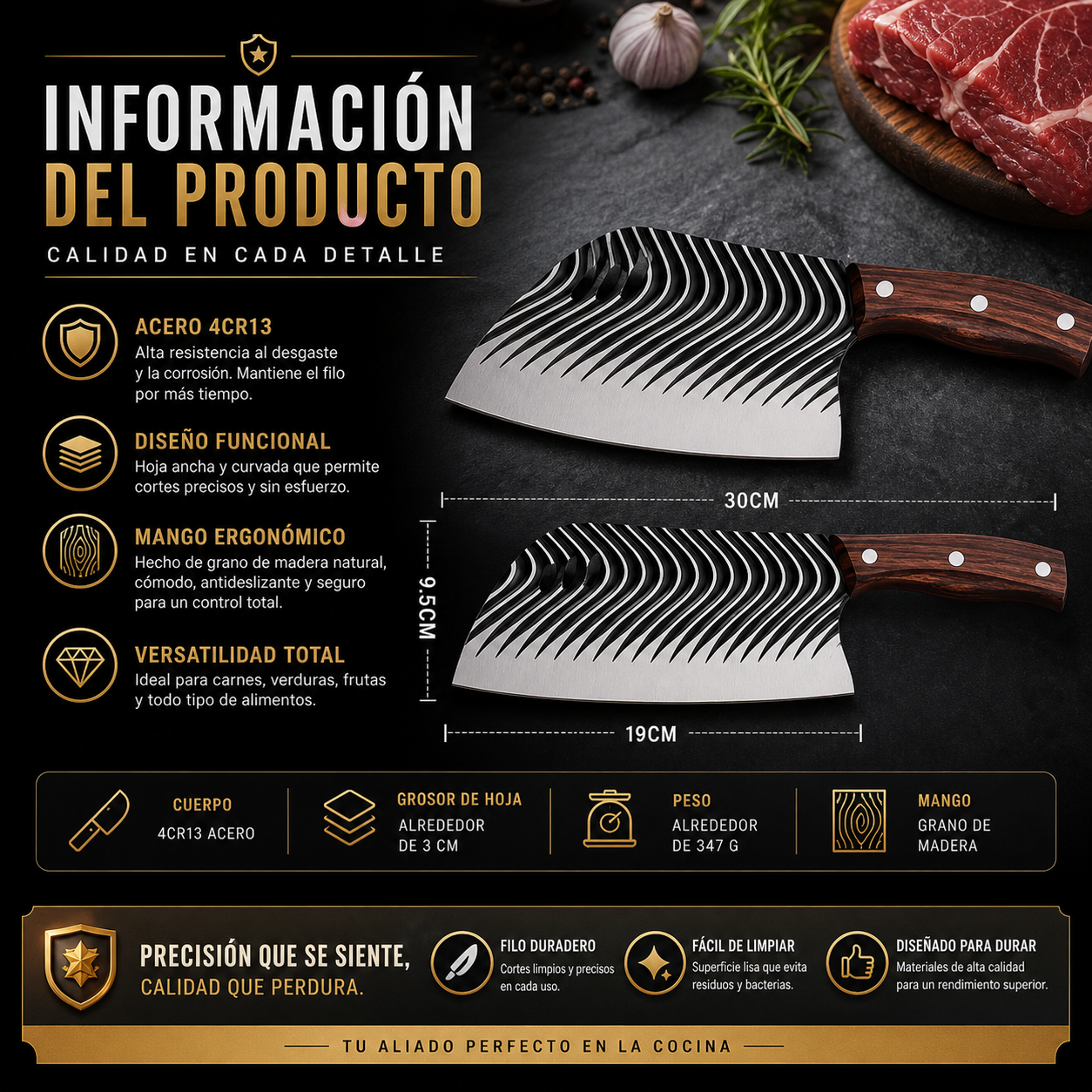 CorteX™ | Cuchillo Chef | Precisión total