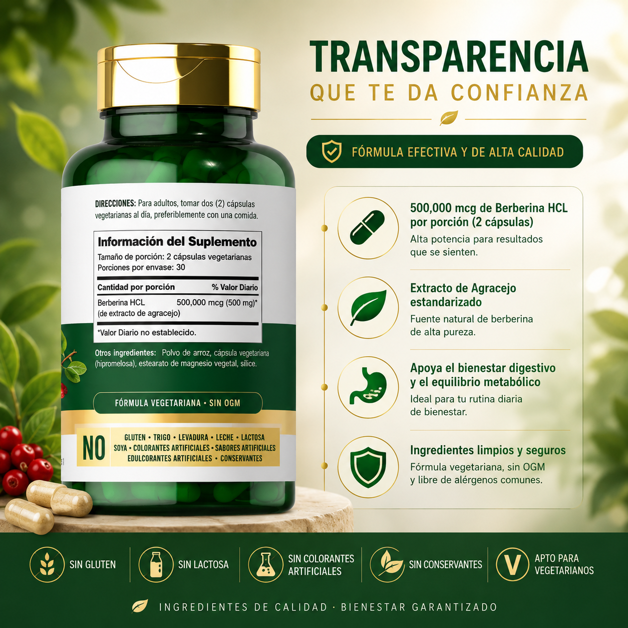 Glucora Berberina™ | Control Avanzado de Glucosa e Insulina