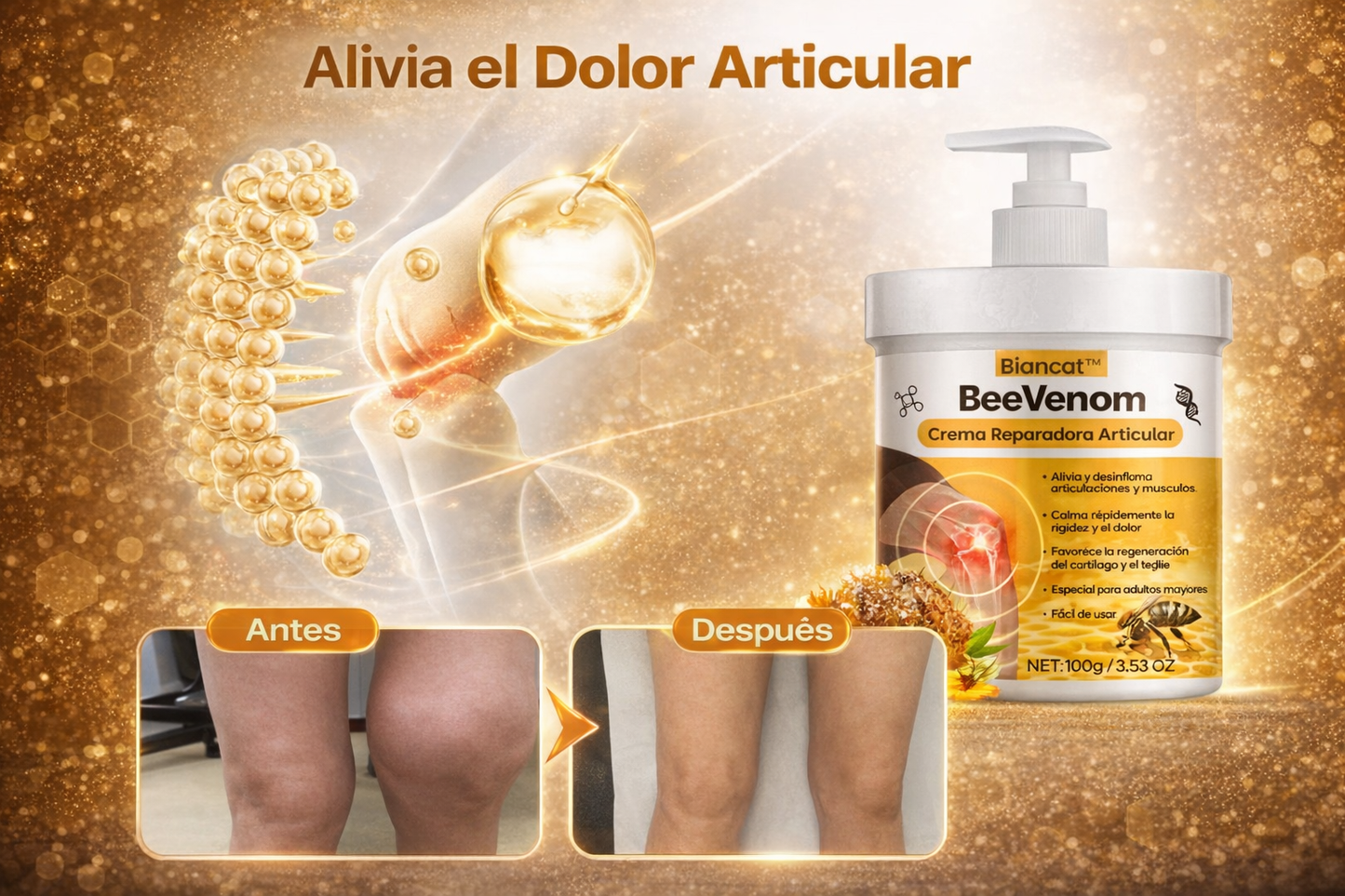BeeVenom | Alivia el Dolor y Devuelve la Movilidad a Tus Articulaciones.