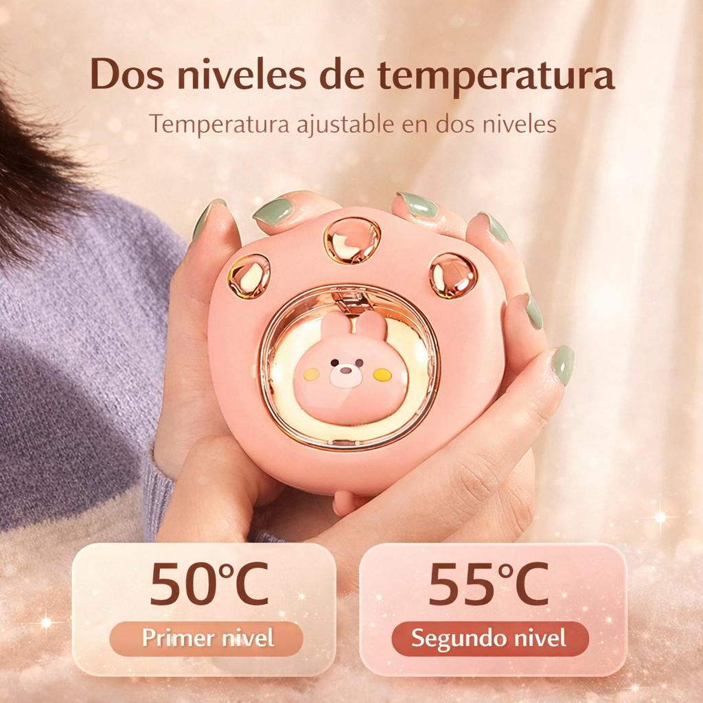 2x1 HotMichi - Garrita de Gato que Calienta tus Manos al Instante