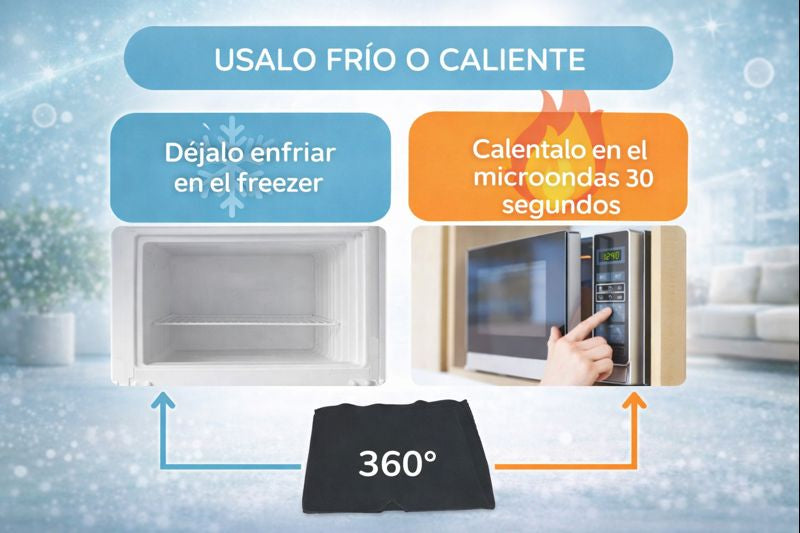 Gorro GelFreeze 2x1 | Alivio Para Migrañas y Dolores de Cabeza