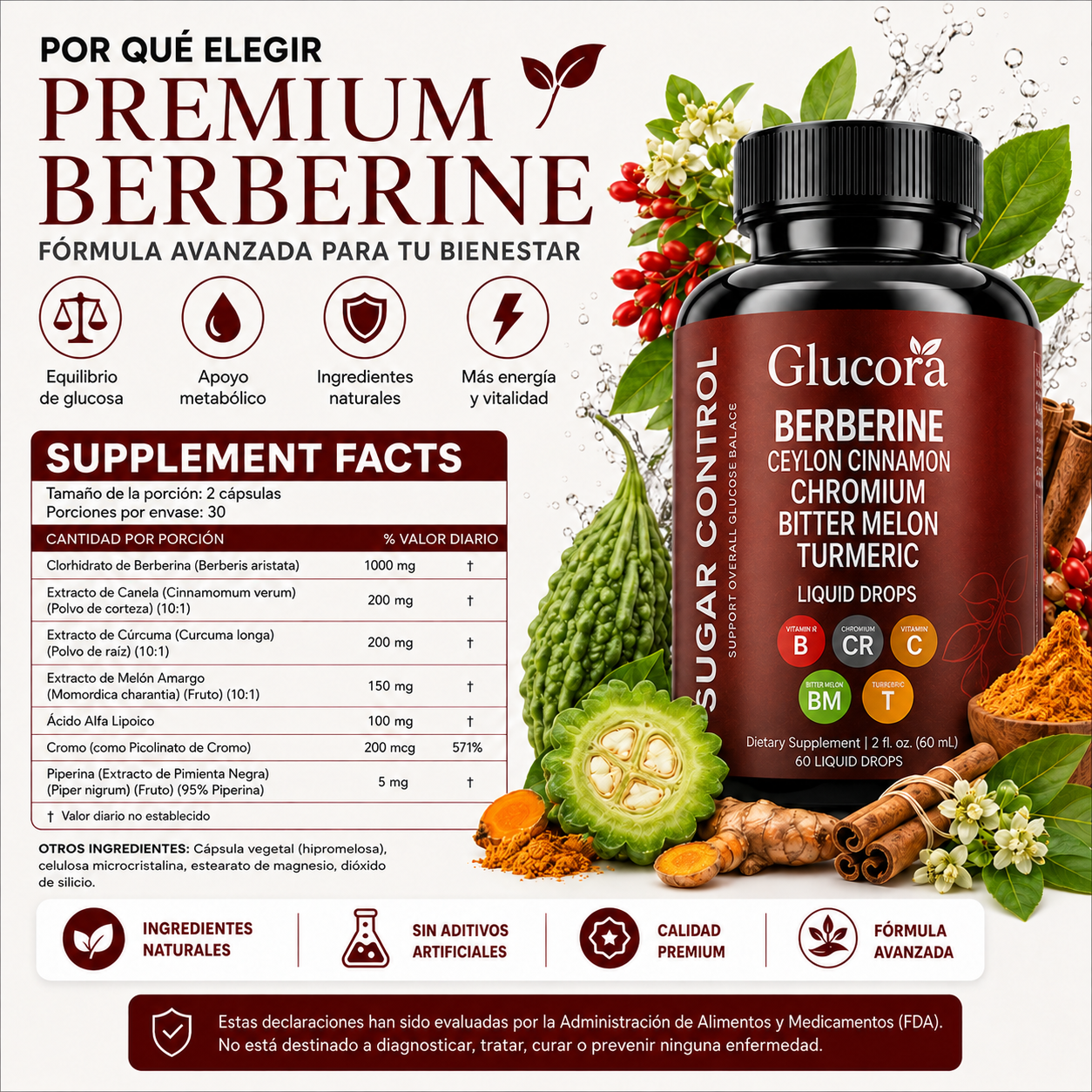 Glucora™ | Baja y Equilibria tu Azúcar en la Sangre Naturalmente