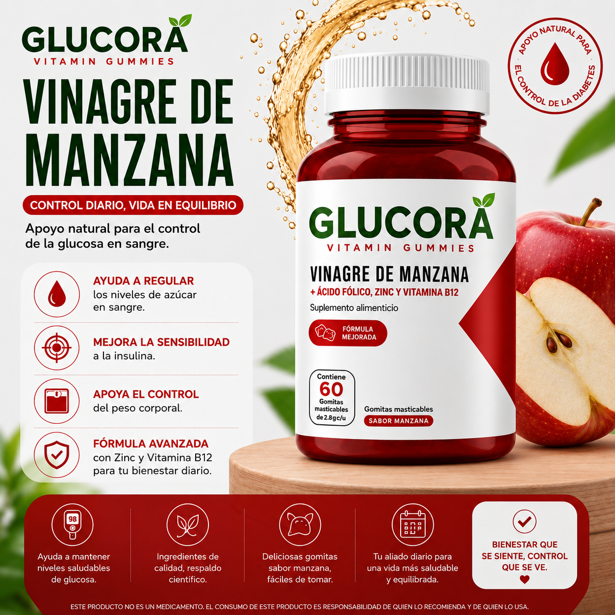 Glucora™ | Baja y Equilibra tu Azúcar en la Sangre Naturalmente