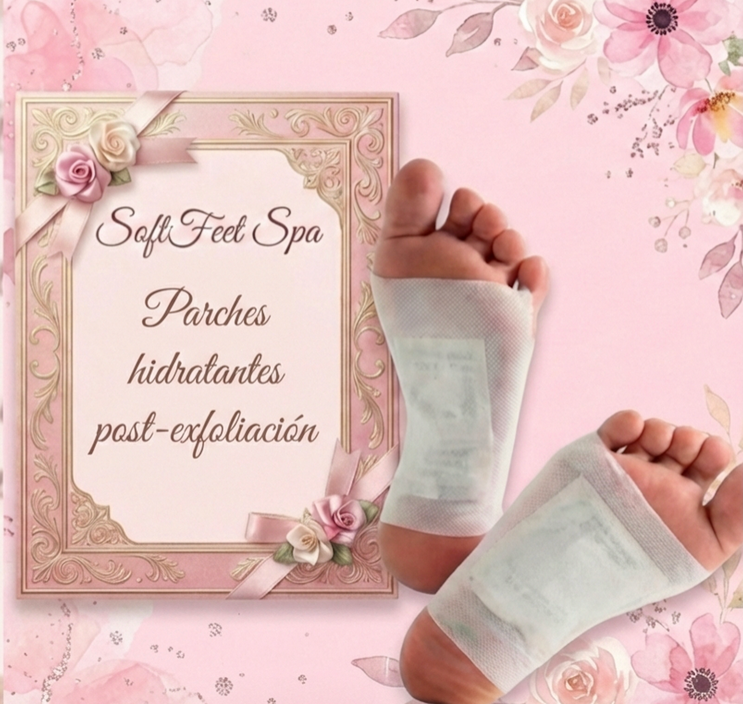 SoftFeet Spa – Parches Hidratantes Post-Exfoliación (50 PARCHES)