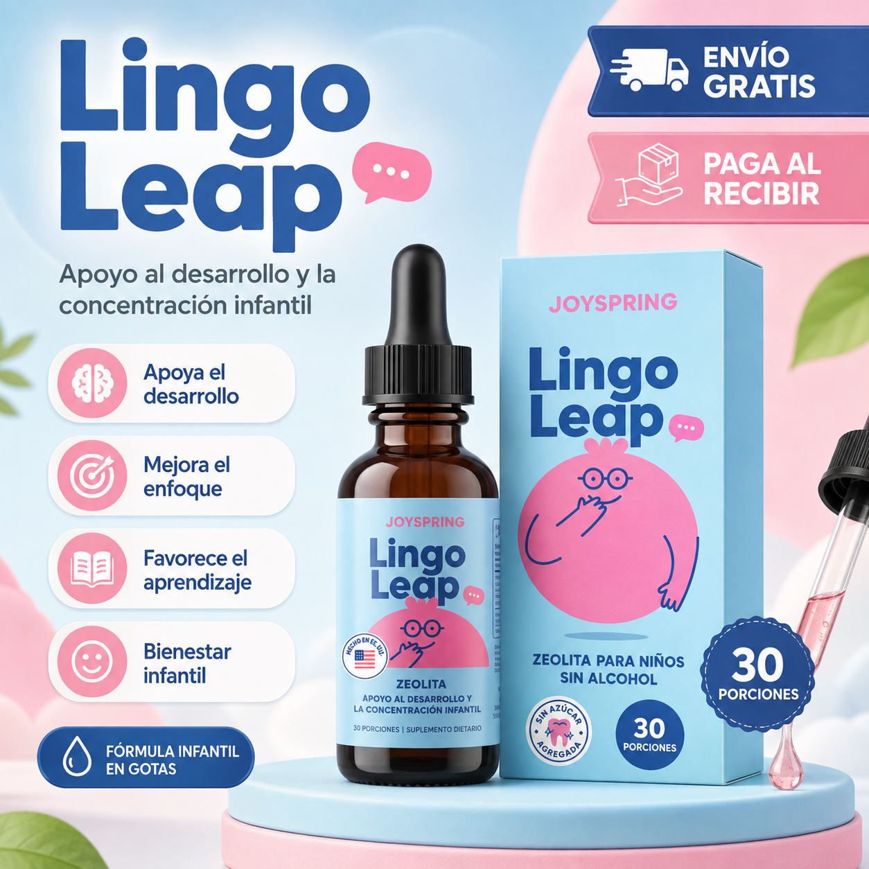 Lingo Leap™ | Apoyo Diario para Concentración y Desarrollo Infantil