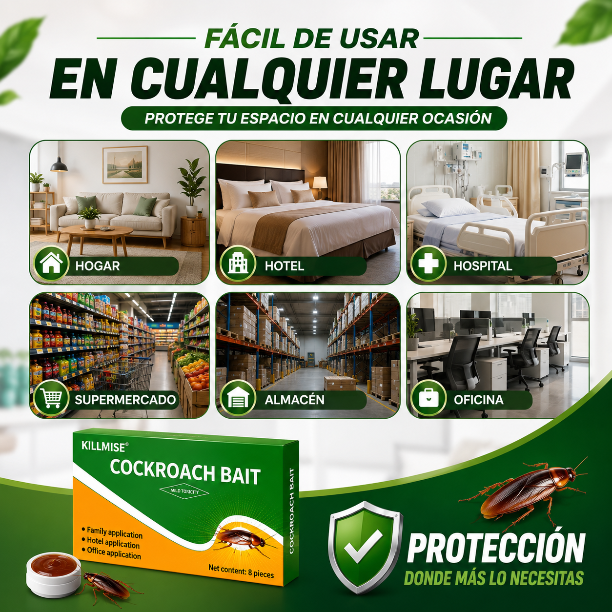 RoachOff™ | Repelente De Cucarachas | Protege tu hogar