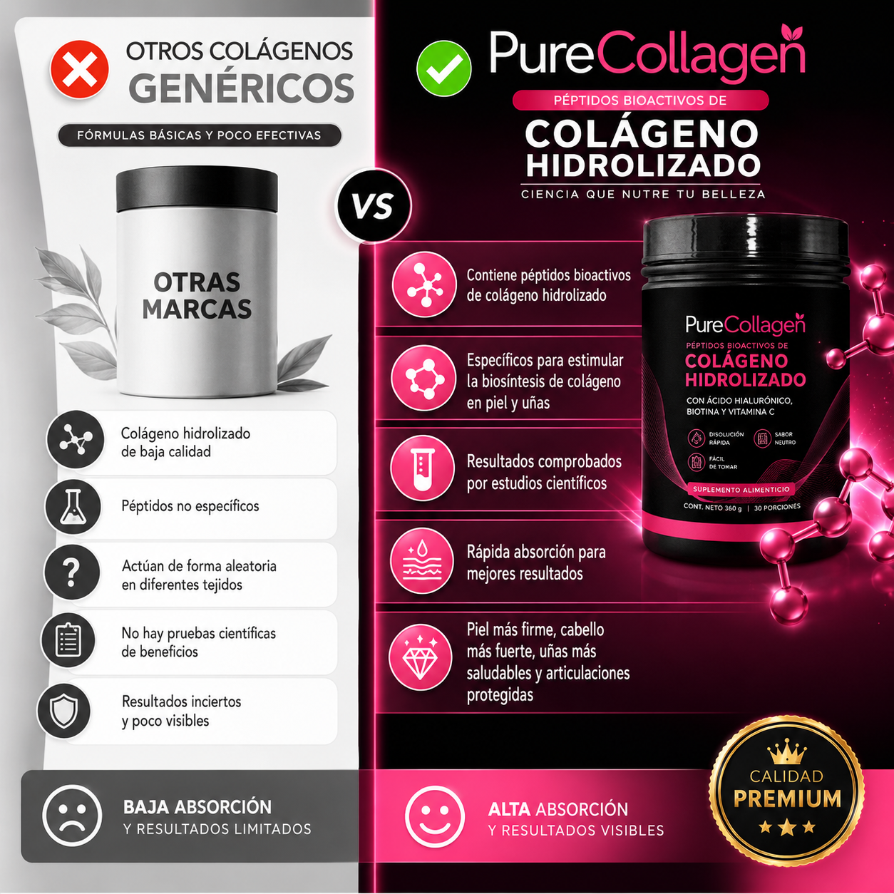 2x1 Spl Colageno | Mejora apariencia de la piel, cabello y mas