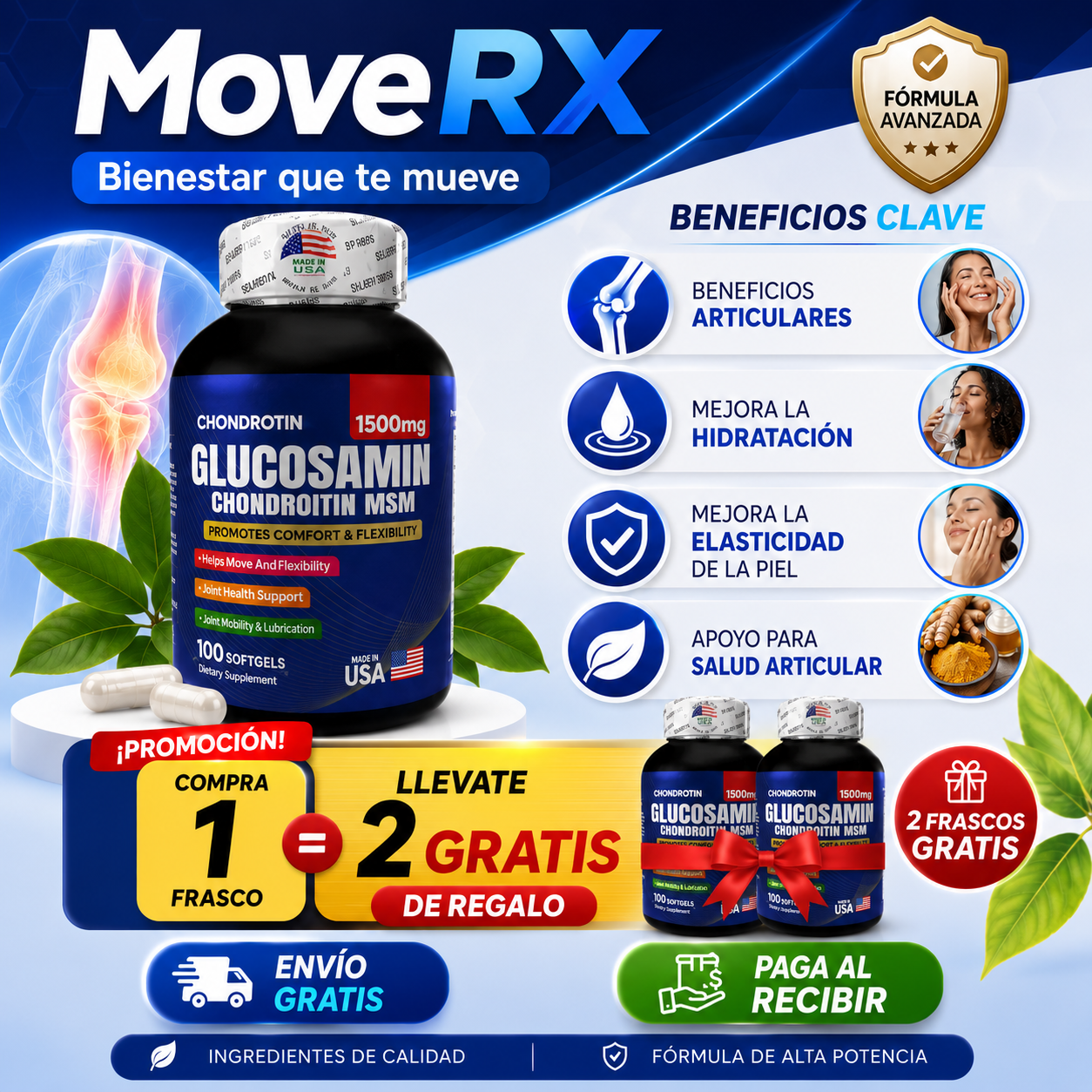 MoveRX™ | Spl Glucosamina | Apoya tus articulaciones
