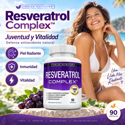 Resveratrol Complex™ – Antioxidante Premium para Energía, Juventud y Bienestar