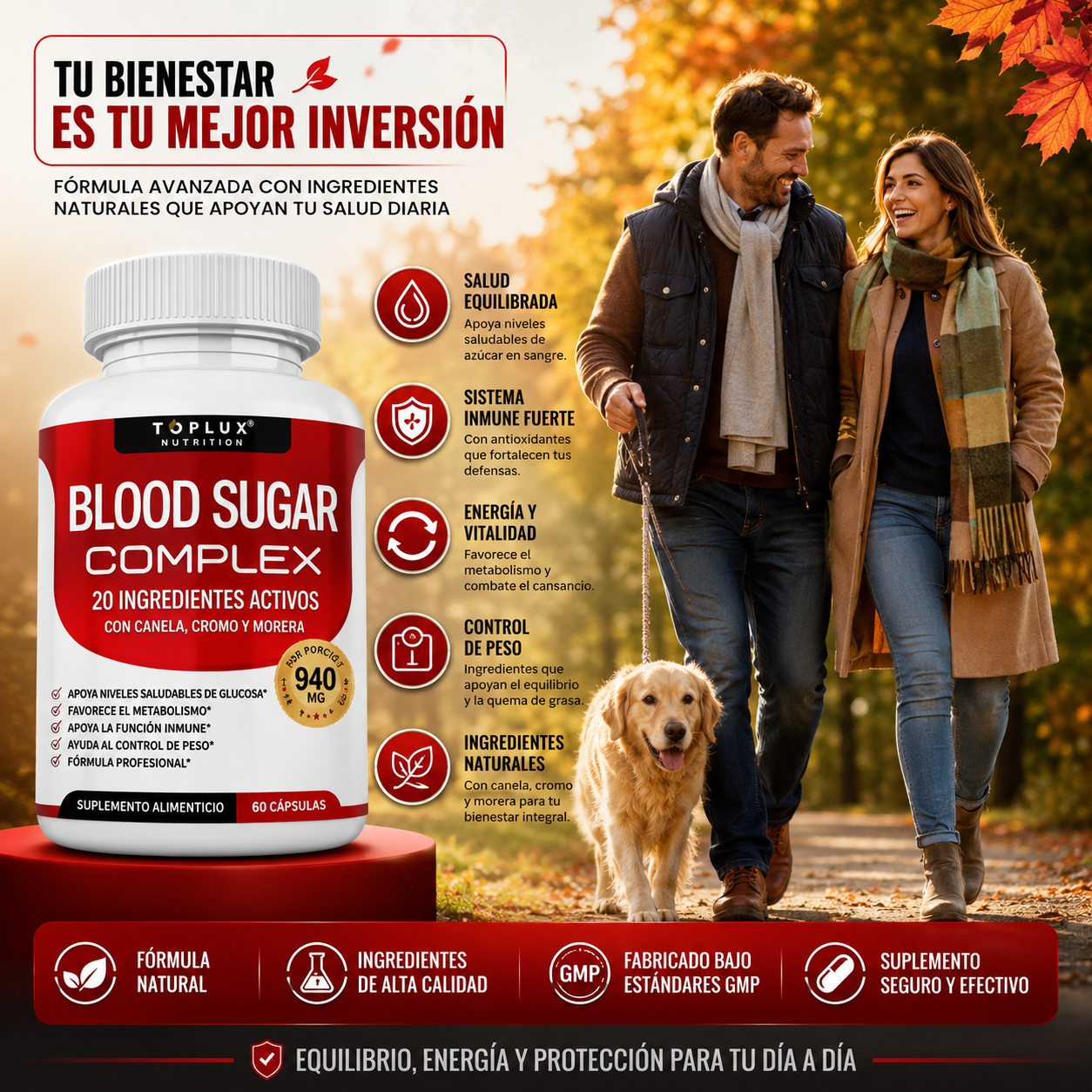 Toplux Blood Sugar Complex | Glucosa saludable