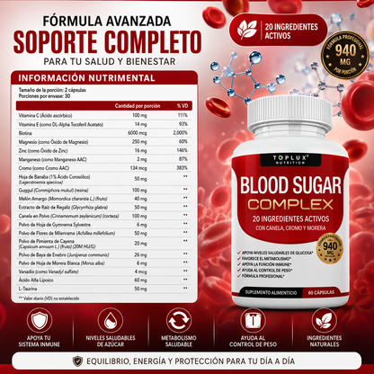 Toplux Blood Sugar Complex | Glucosa saludable