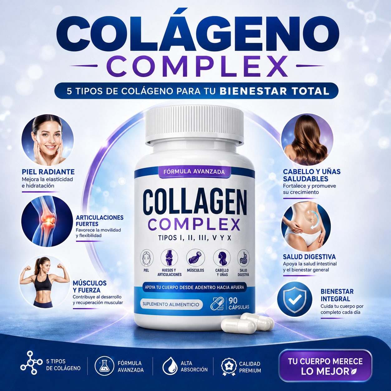 Toplux™ | Péptidos de Colágeno Multi