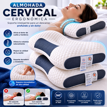 Almohada Ortopédica Cervical Para El Dolor De Cuello