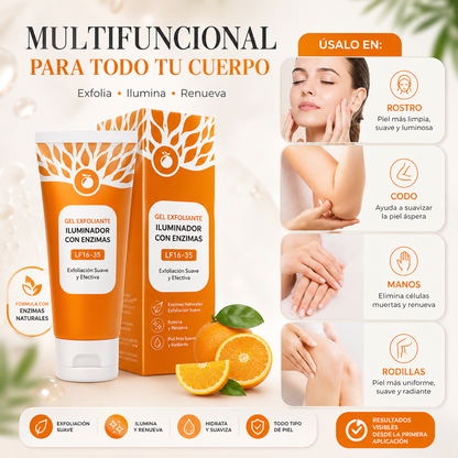 OrangeGlow™ | Gel de exfoliación | Limpieza profunda