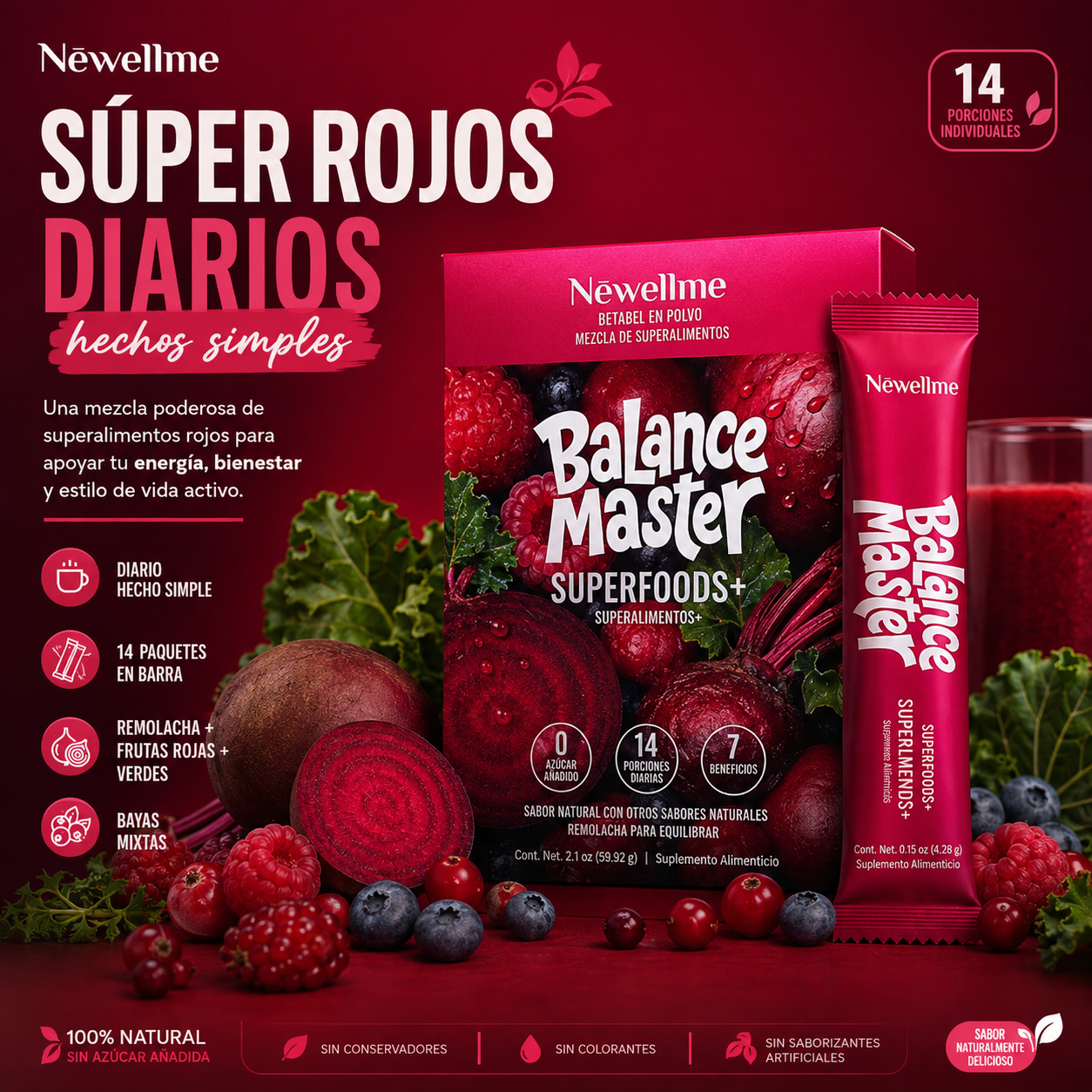 Balance Master™ | Bebida de Remolacha para Energía y Circulación.