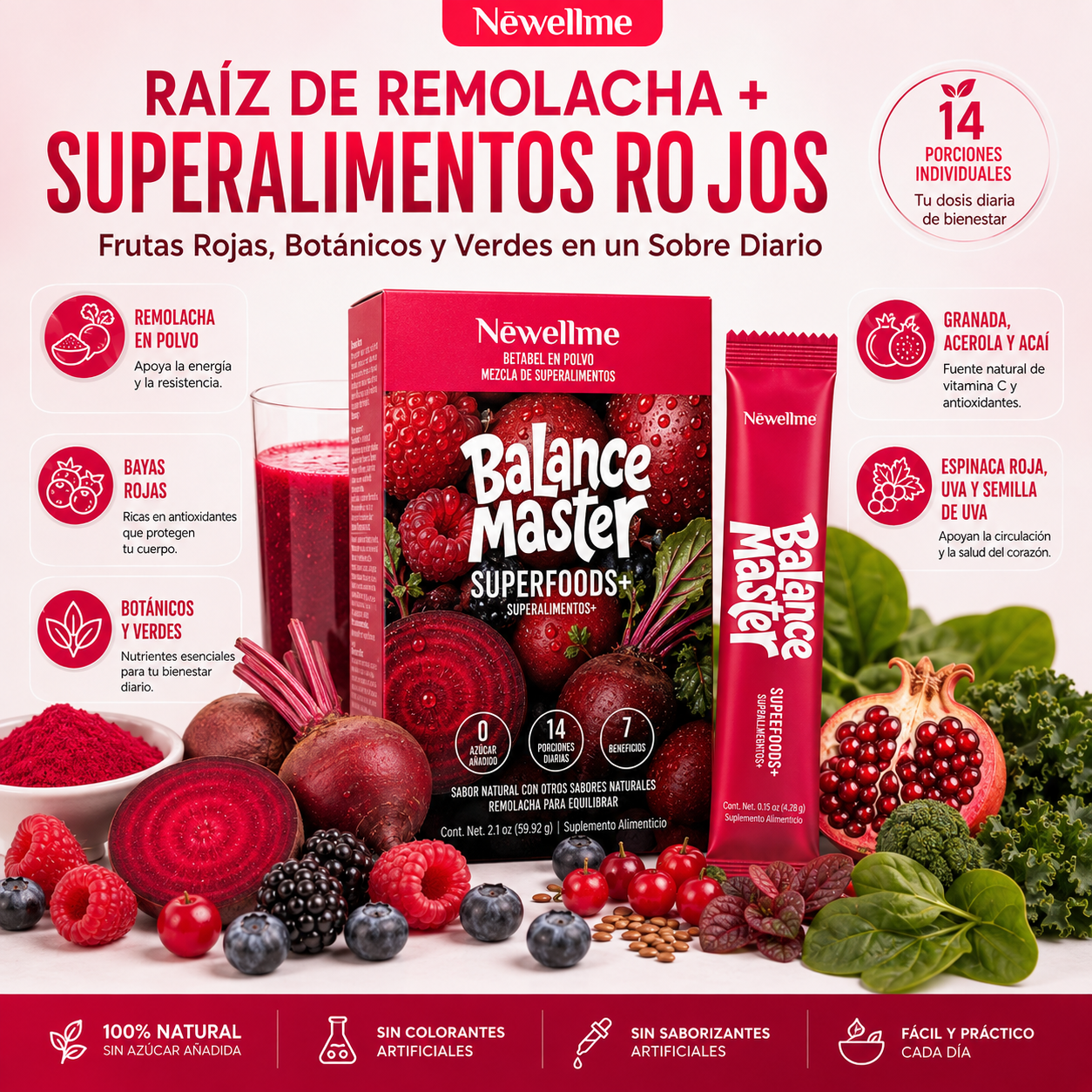 Balance Master™ | Bebida de Remolacha para Energía y Circulación.