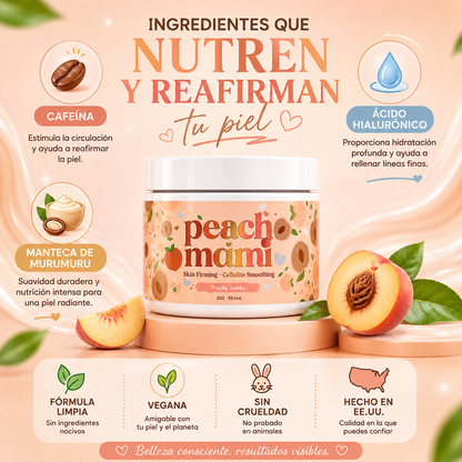 Peach Mami™ – Crema Corporal Reafirmante de Durazno