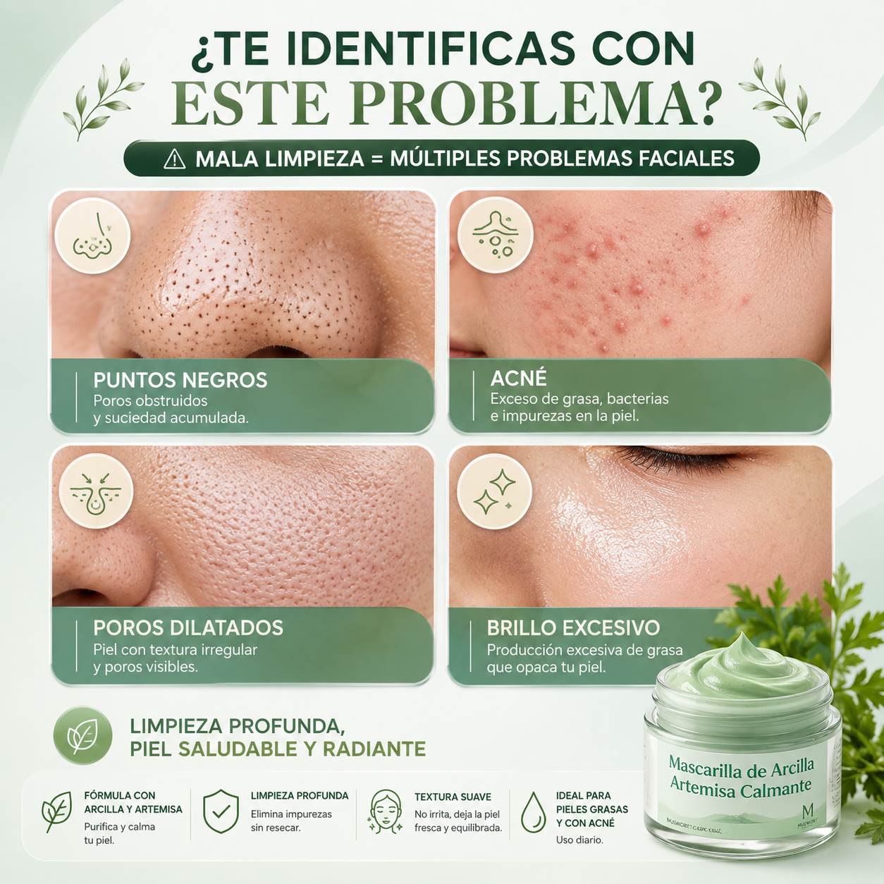 Papa Feel | Mascarilla Facial | Control Acné