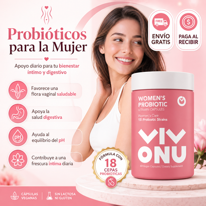 Vivonu Probioticos Mujer | Ayuda a mantener el equilibrio de la flora íntima