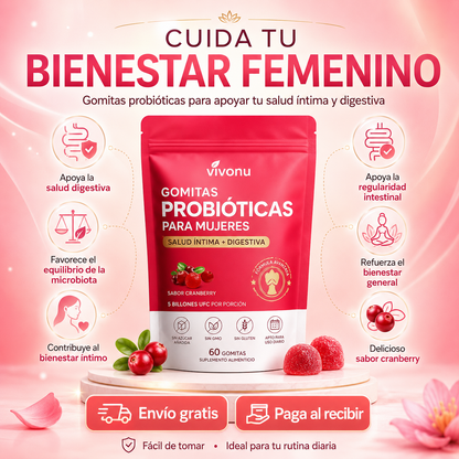 Probioticos Mujer | Suplemento en gomitas | Apoya el equilibrio íntimo