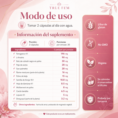 True Fem | Balance Mujer | Bienestar femenino