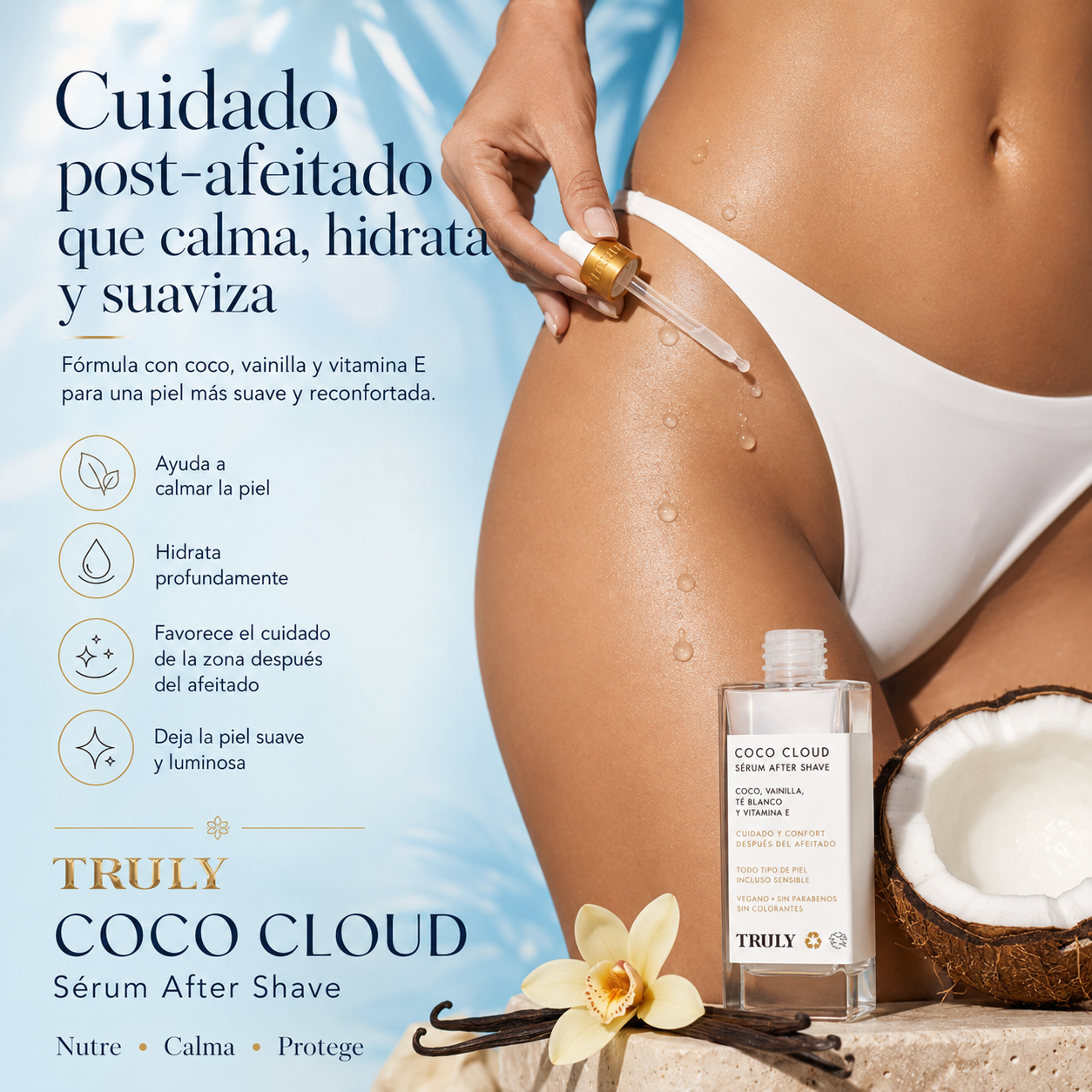 Truly Beauty Coco Cloud | Sérum Para Después Del Afeitado