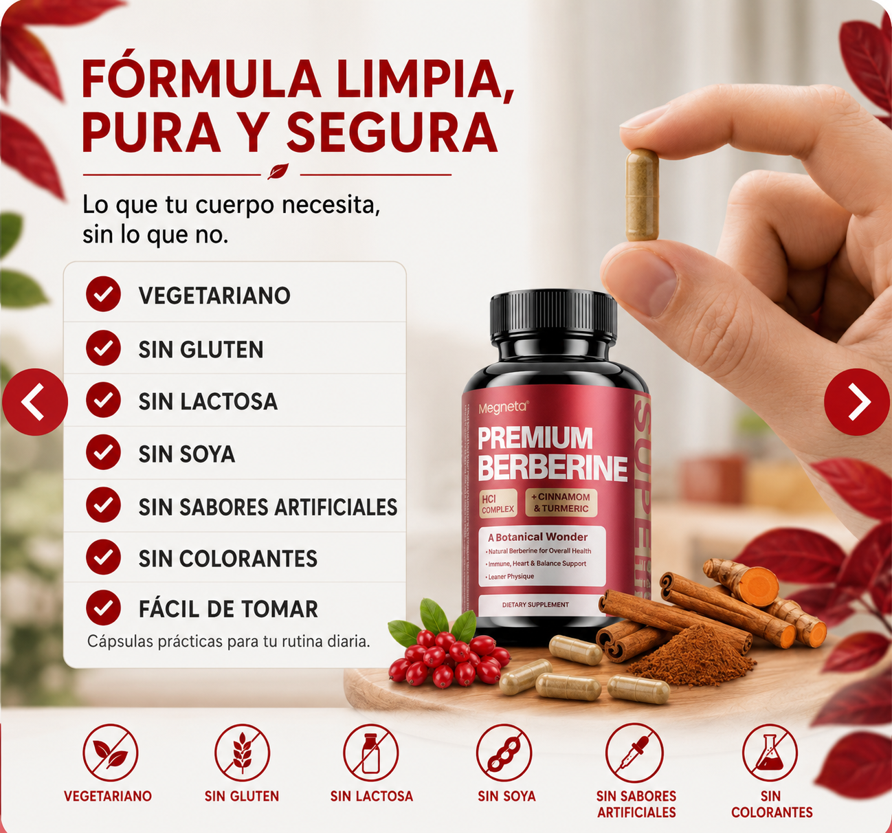 Premium Berberine™ | Control avanzado de glucosa e insulina