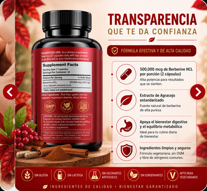 Premium Berberine™ | Control avanzado de glucosa e insulina