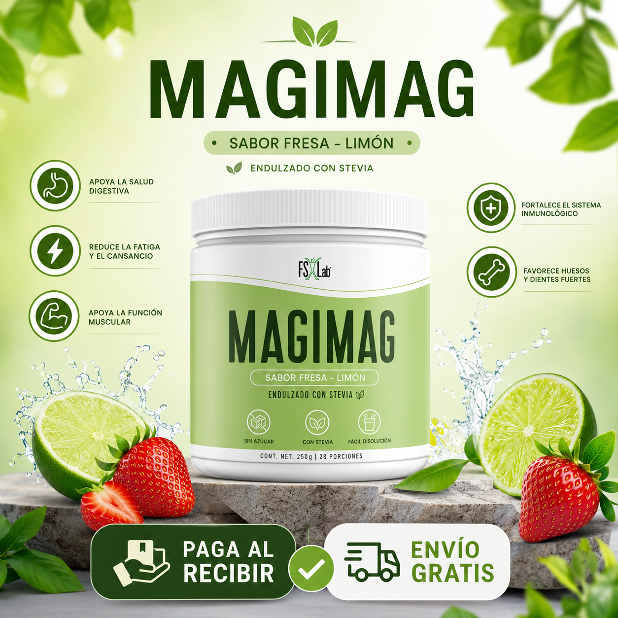Magimag | Suplemento Citrato De Magnesio | Apoya la relajación muscular.