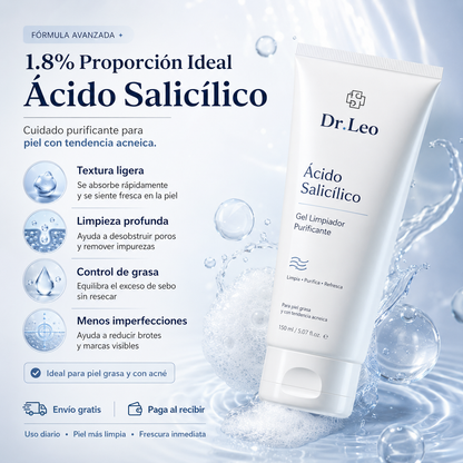 DrLeo™ | Limpiador Facial con Ácido Salicílico