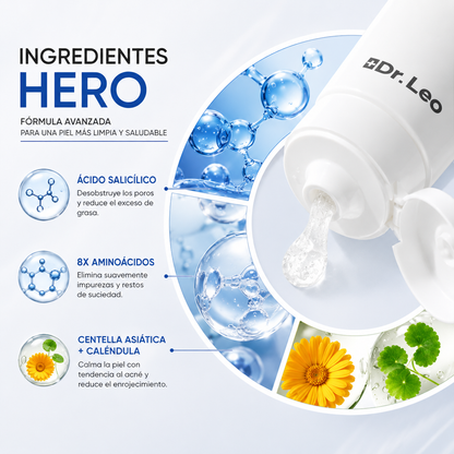 DrLeo™ | Limpiador Facial con Ácido Salicílico