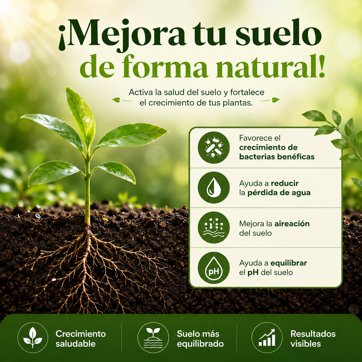 Viresta Soil Activator™ | Activador de Suelo para Plantas Más Fuertes y Saludables