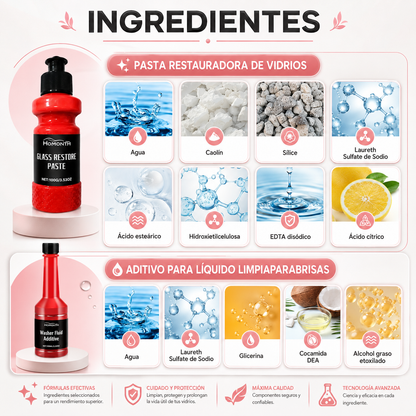 HOMONTH™ | Kit de Limpieza Profunda para Parabrisas