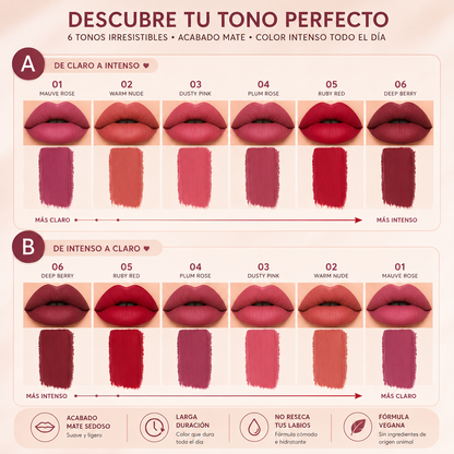 Nude Handaiyan™ | Kit De Labiales | Larga Duración Todo el Día