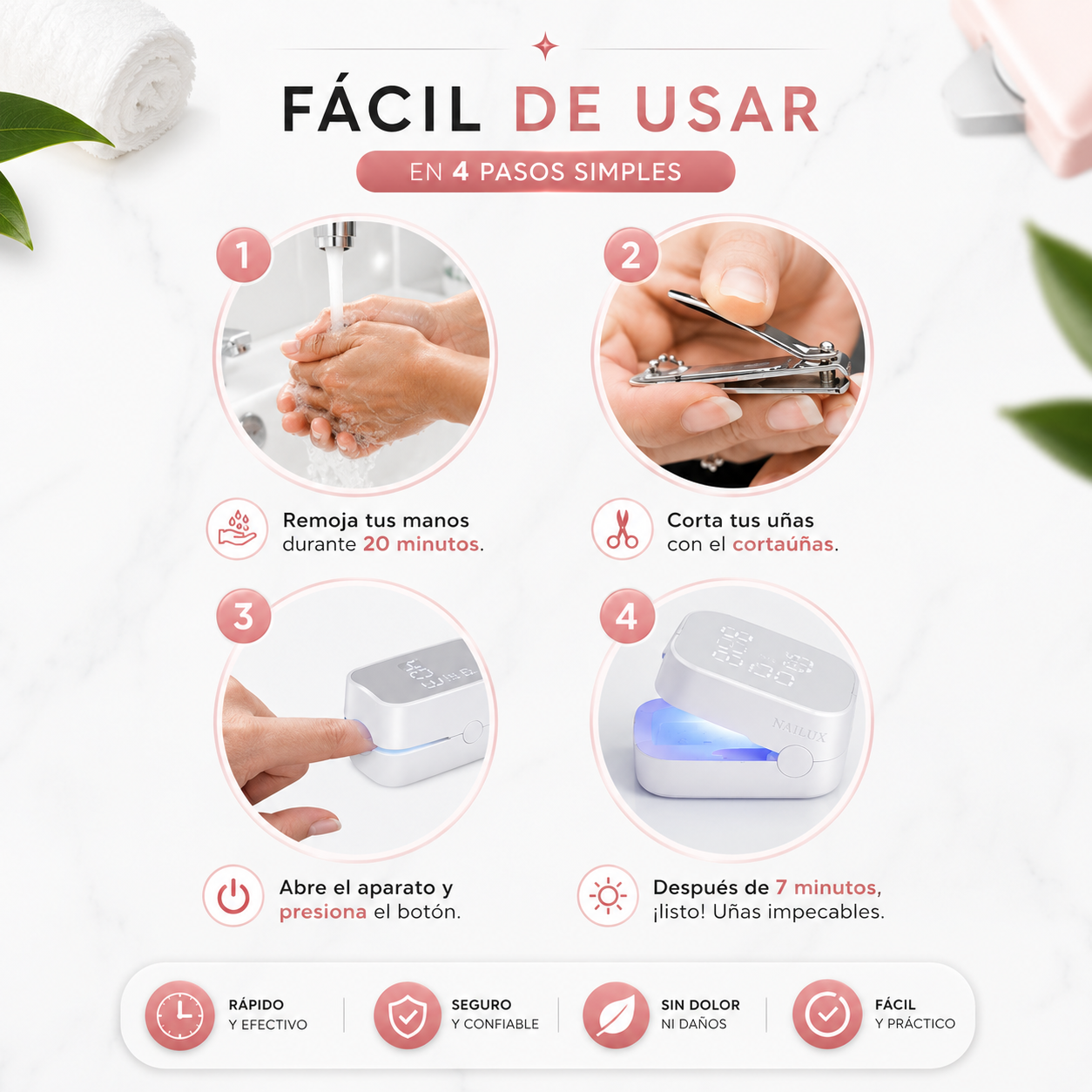 NailLux™ | Láser Reparador de Uñas