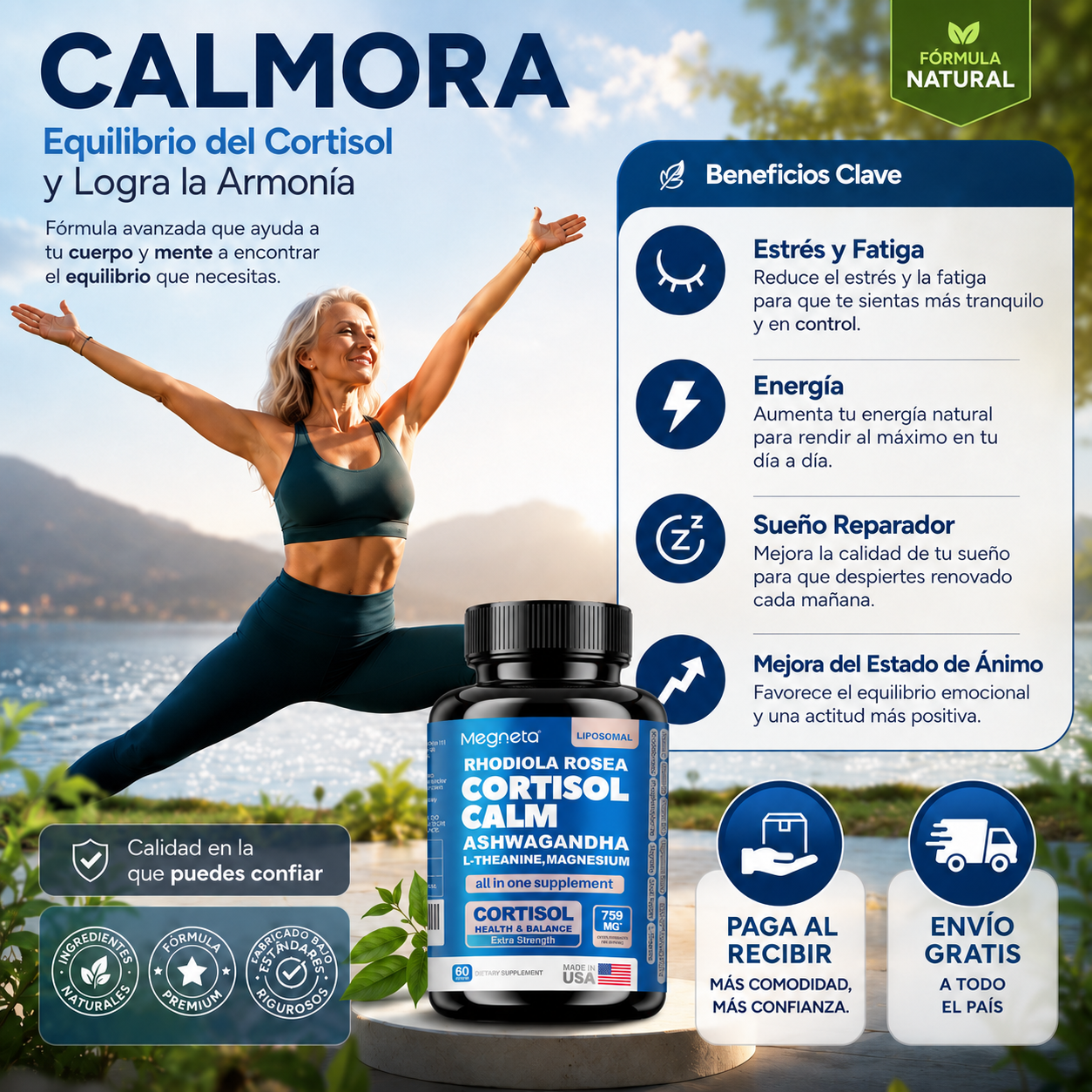 Calmora™ | Suplemento Cortisol | Reduce estres