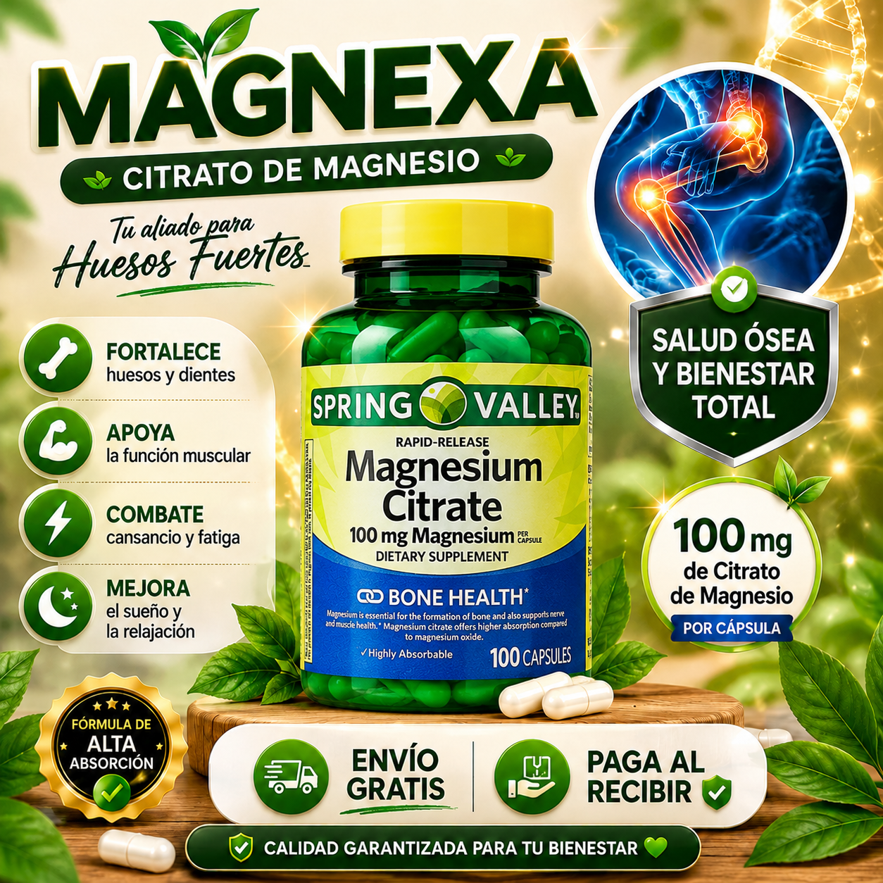 MagNexa™ | Citrato De Magnesio | Relajación y descanso