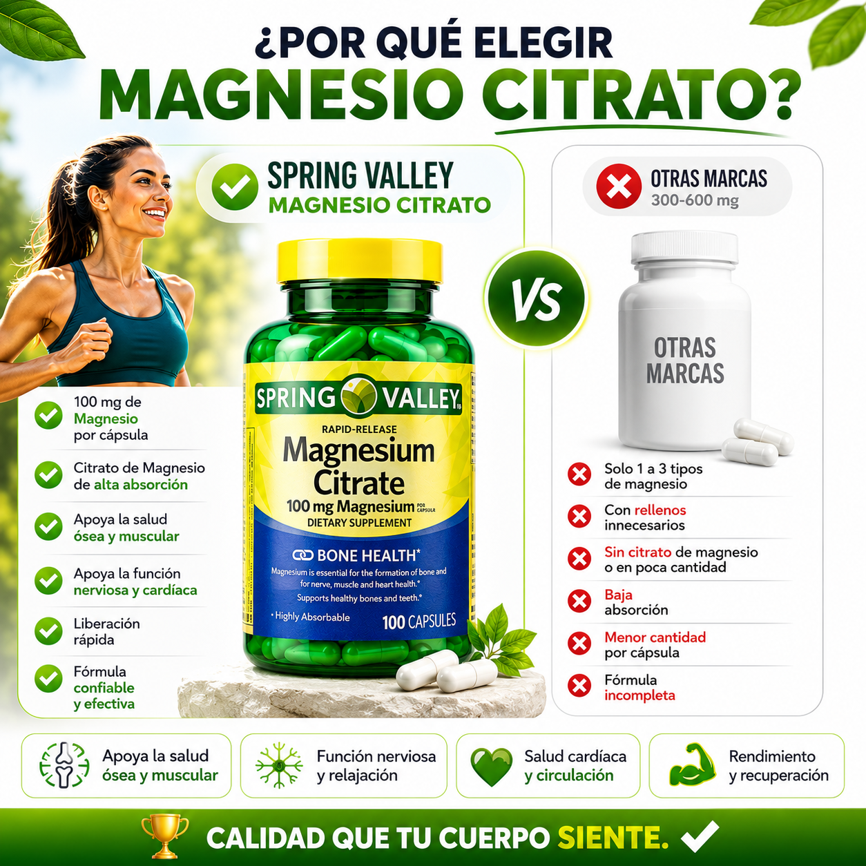 MagNexa™ | Citrato De Magnesio | Relajación y descanso