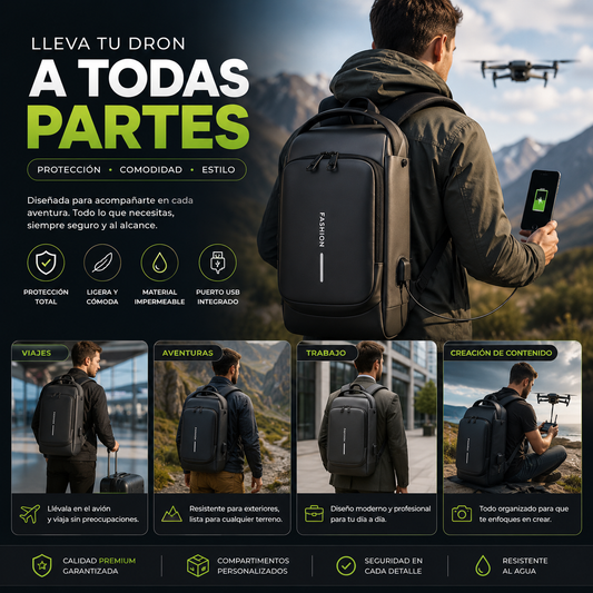 DroneVault™ | Mochila Protectora Antigolpes (LOS MAS LLEVADOS🔥)