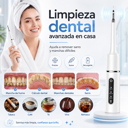 DentaClean™ | Limpiador de Sarro, Placa y Manchas Dentales 3 en 1