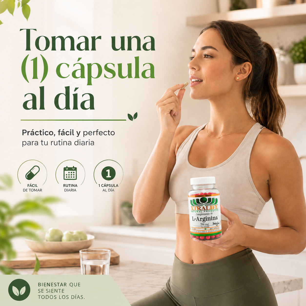 Suplemento Xtralife Larginina | Más energía y rendimiento