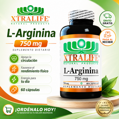 Suplemento Xtralife Larginina | Más energía y rendimiento