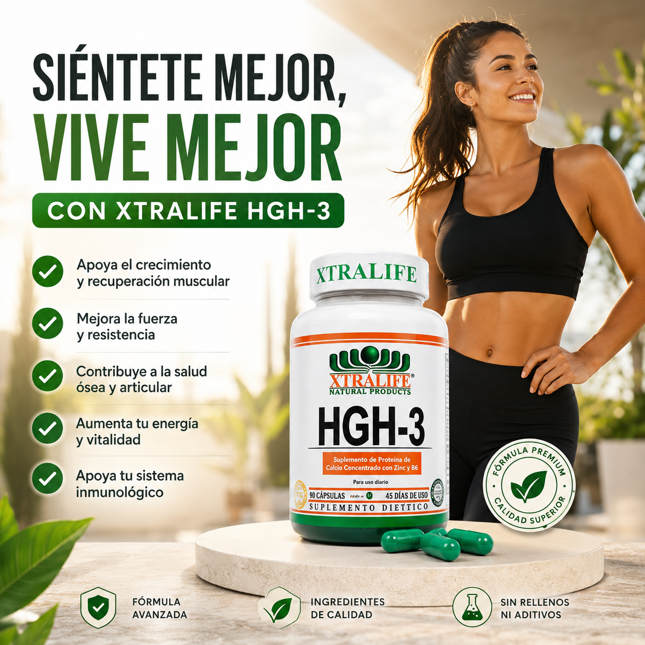 Suplemento Xtralife Hgh3 | Apoya el crecimiento y desarrollo