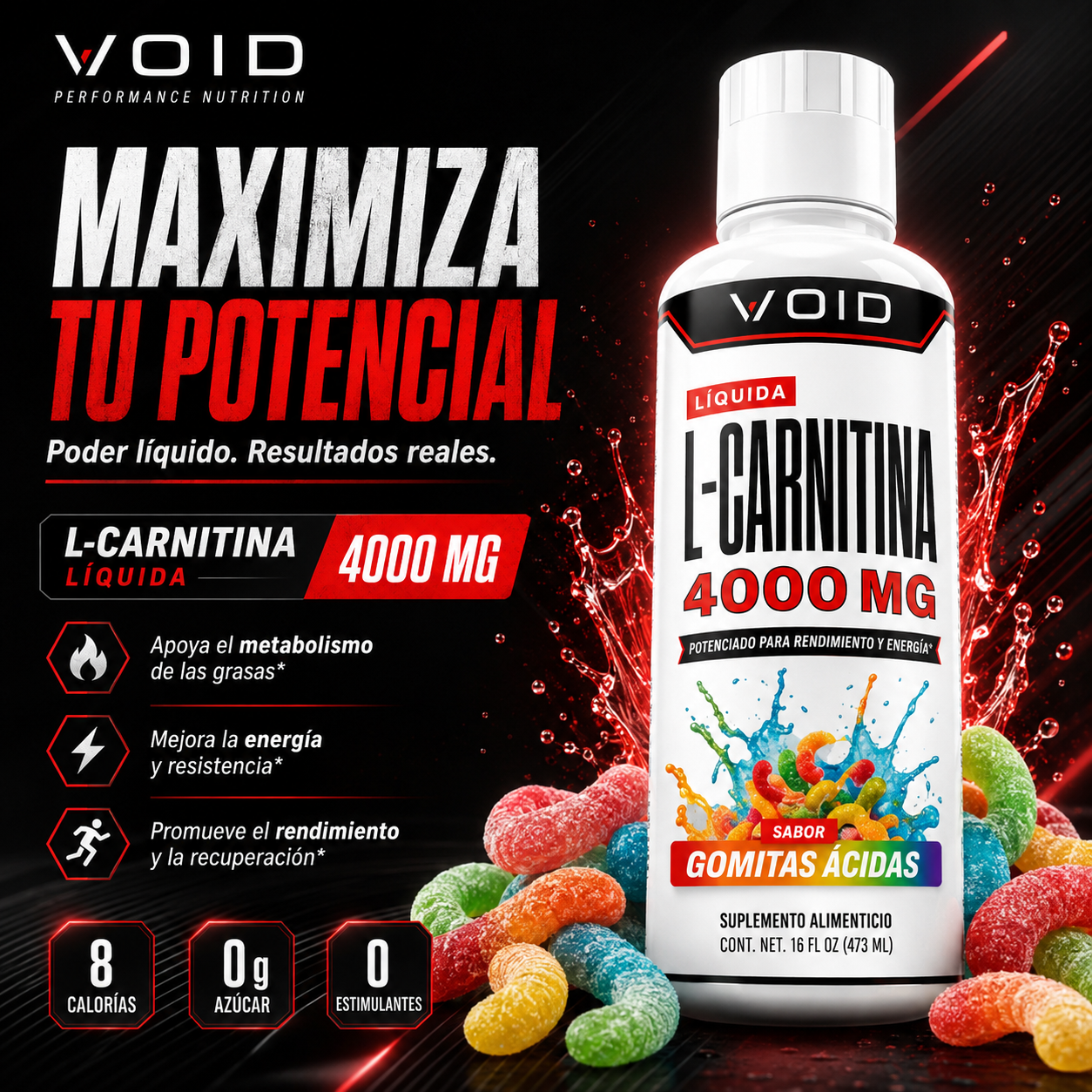 Void | Suplemento Carnitina Liquida 3000