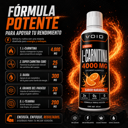 Void | Suplemento Carnitina Liquida 3000
