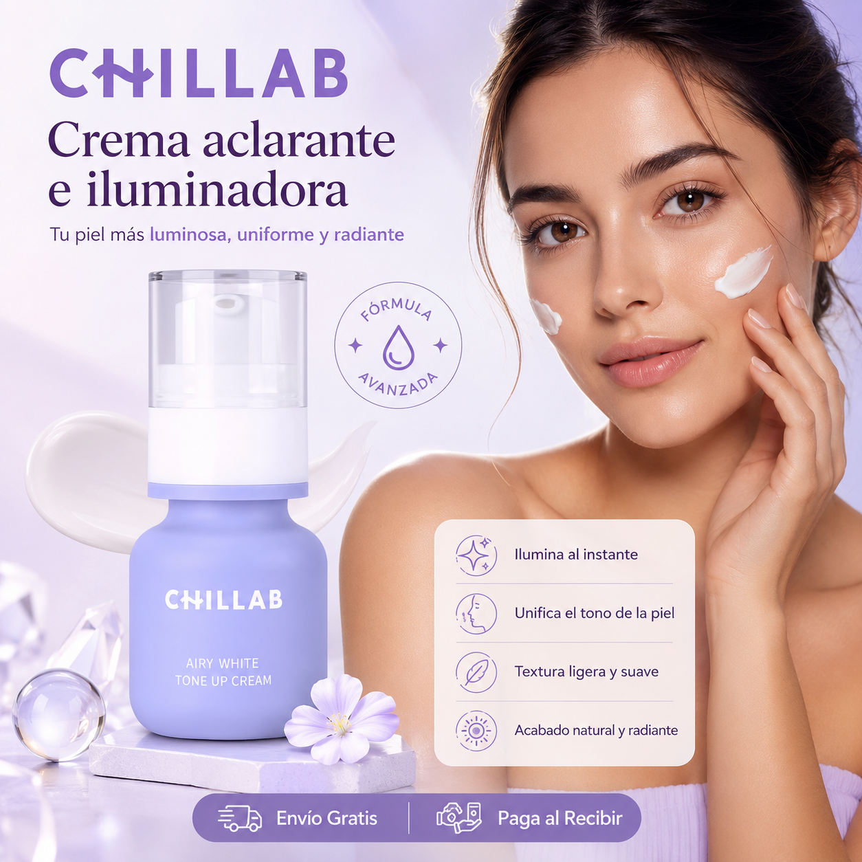 Crema Iluminadora Tono-Up | Airy White
